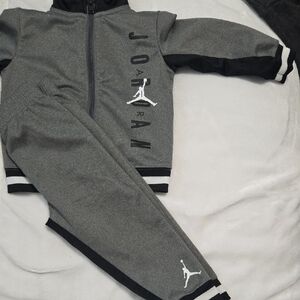 Jordan Gray and Black Tracksuit Set